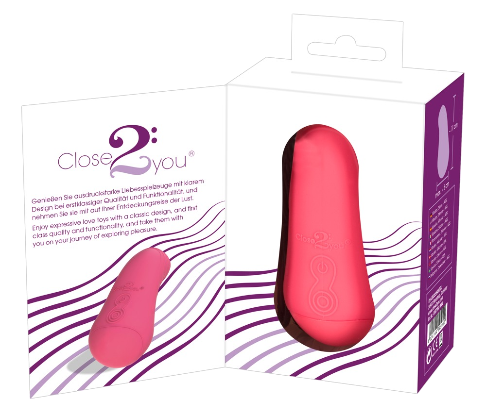 Auflegevibrator Corallino von Close2You in Box geöffnet