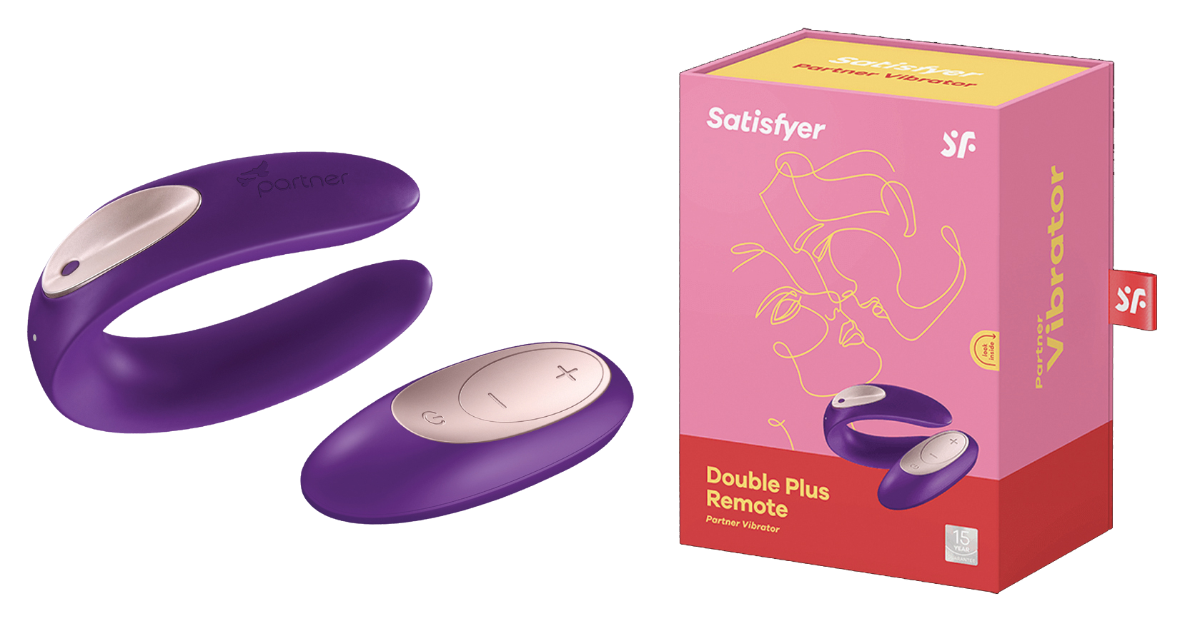 Paarvibrator Double Plus Remote von Satisfyer couple vibrator