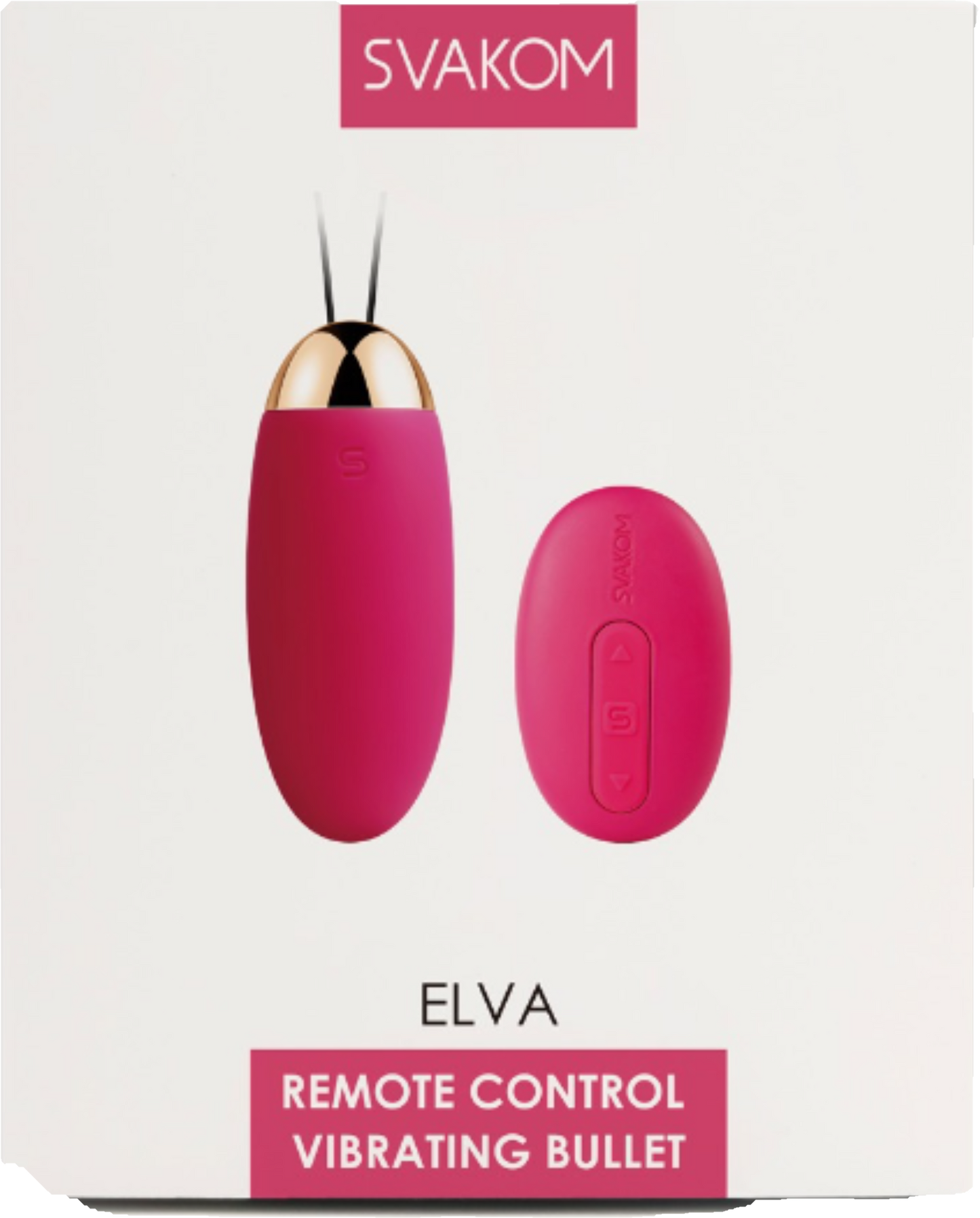 Elva vibrierende Ei von Svakom mit Fernbedienung Wireless G Spot Vibe und Klitoris Massager in der Verpackung